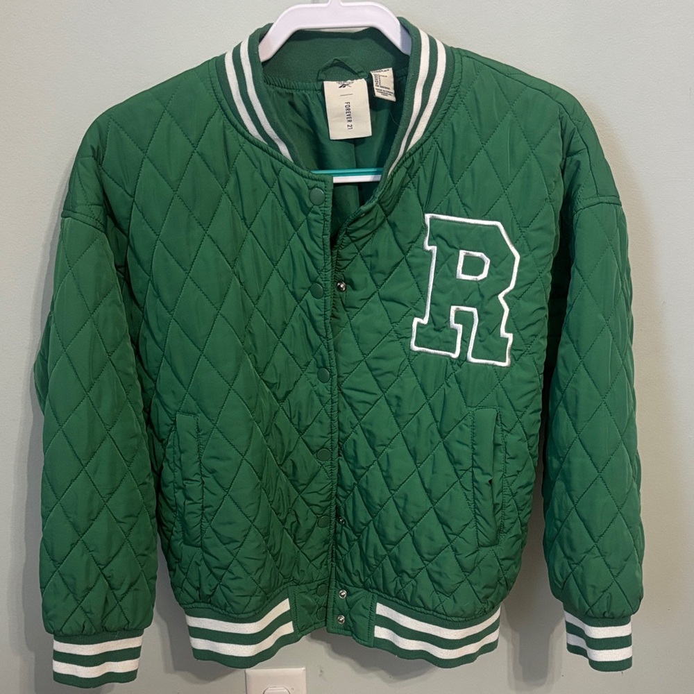 Reebok Quilted Varsity Jacket